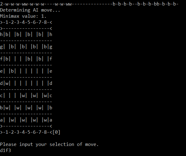 Checkers engine board screenshot.