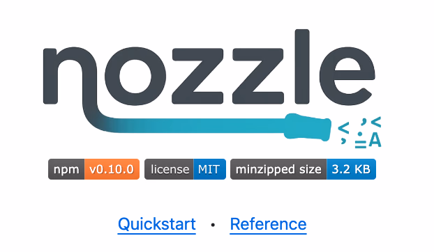 Screenshot of Nozzle usage.